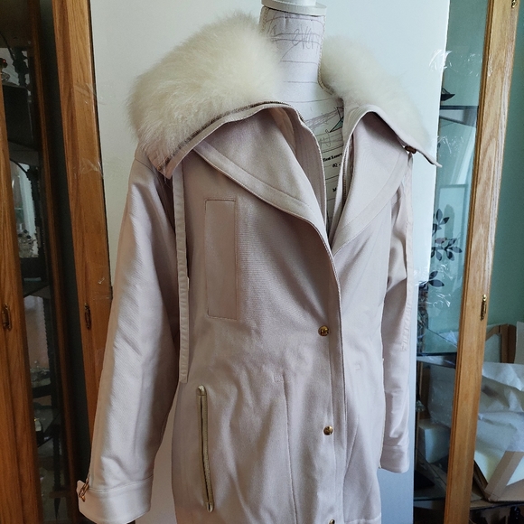 AGNONA Fall 2018 Alpaca Wool Cashmere FUR Tweed Coat 38 S M - Picture 2 of 12